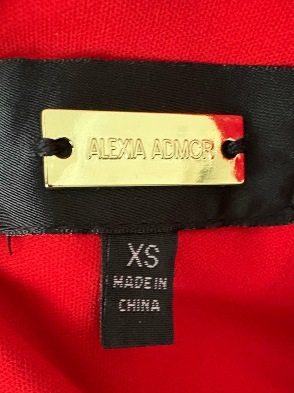 Red Women's Jumpsuit - Cuffed Short Sleeve - Picture 5 of 7